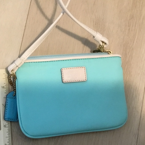 Coach Handbags - Limited edition Coach Tiffany Blue wristlet
